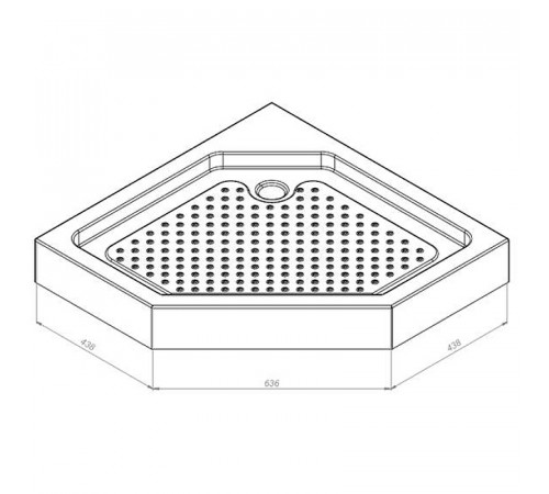 Акриловый поддон для душа Damixa Skyline 90х90 DX35WT-405-090MT Белый