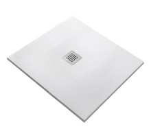 Душевой поддон из искусственного камня Starohome Solid 90х90 White Matt