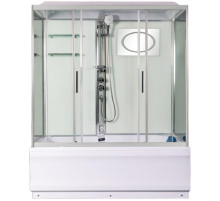 Душевой бокс WeltWasser WW500 Emmer 150/85/55-2 150х85 10000004659 профиль Хром стекло прозрачное