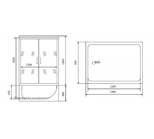 Душевой бокс Timo Lux 168x90 TL-1506 с гидромассажем