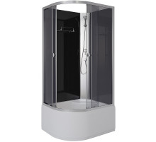 Душевая кабина Niagara Eco 100x80 R E100/80/40R/TN/BK без гидромассажа