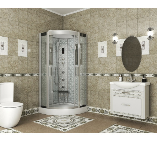 Душевая кабина Niagara Luxe NG-7715W 90x90 с гидромассажем