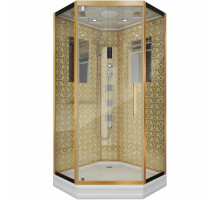 Душевая кабина Niagara Luxe NG-7717G 100x100 с гидромассажем