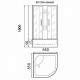 Душевая кабина Parly Effect 85x85 TMF911 без гидромассажа