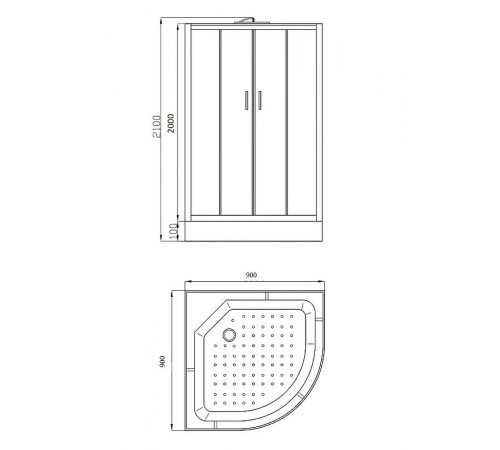 Душевая кабина Parly Classic Эконом 90x90 EC931 без гидромассажа