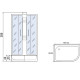 Душевая кабина Мономах Б/К 120x90x44 МЗ L 10000005835 без гидромассажа