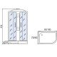 Душевая кабина Мономах 90x80x24 МЗ R 10000005818 без гидромассажа
