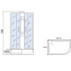 Душевая кабина Мономах Б/К 120x90x44 МЗ R 10000005836 без гидромассажа