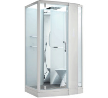 Душевая кабина Orans 120x90 R 89105rw с баней профиль Белый задние стенки Белые