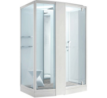 Душевая кабина Orans 150x100 L 89102lw с баней профиль Белый задние стенки Белые