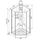 Душевая кабина Ceruttispa Chika 90х90 901B без гидромассажа