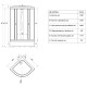 Душевая кабина Triton Стандарт 90x90 В Щ0000041034 без гидромассажа
