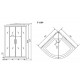 Душевая кабина Timo Standart 90x90 T-6609S без гидромассажа