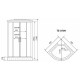 Душевая кабина Timo Eco 90x90 TE-0709 с гидромассажем