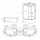 Душевая кабина Erlit Comfort 120х80 ER3512TPR-C3-RUS без гидромассажа