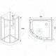 Душевая кабина RGW Andaman AN-208 80х80 381320888-12 без гидромассажа