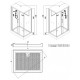 Душевая кабина Esbano ES-108CKR 100x80 ESKB108CKR без гидромассажа