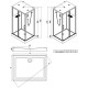 Душевая кабина Esbano ESB-1280CKR 120x80 ESKBB1280CKR без гидромассажа