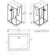 Душевая кабина Esbano ESB-1180CKR 110x80 ESKBB1180CKR без гидромассажа