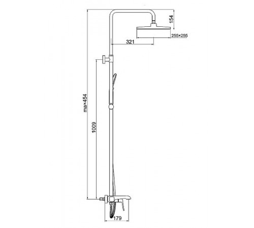 Душевая система Gappo G2450-8 Хром