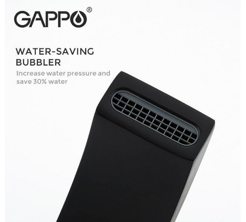 Душевая система Gappo G07-6 G2407-6 Черная матовая