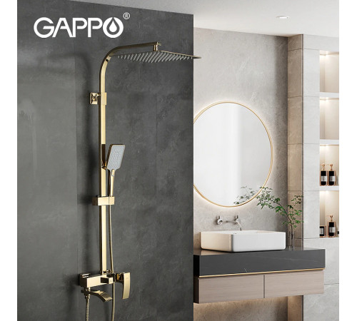 Душевая система Gappo G07-3 G2407-3 Золото