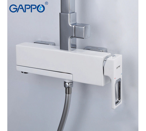 Душевая система Gappo G17-8 G2417-8 Белая Хром