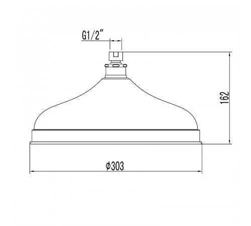 Верхний душ Lemark LM9830C Хром