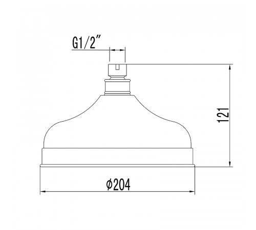 Верхний душ Lemark LM8989B Бронза