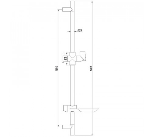 Душевая штанга Lemark LM8062C Хром