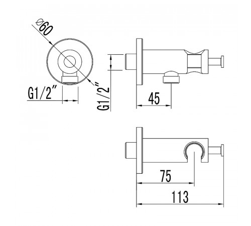 Шланговое подключение Lemark LM3785BL Черное