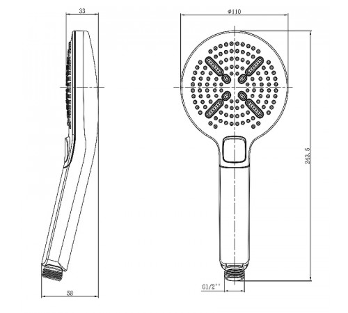 Ручной душ Lemark LM8114С Хром