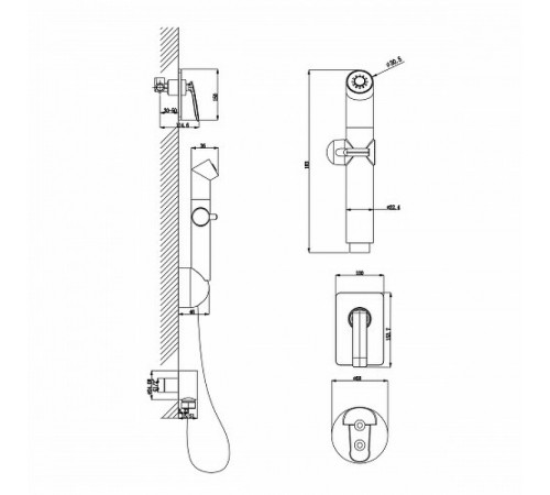 Гигиенический душ со смесителем Lemark Comfort LM6819C Хром