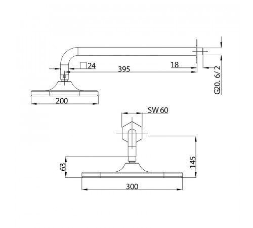 Душевая система Lemark Prizma LM3922C Хром