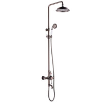 Душевая система Lemark Peretto LM6362RB Черный кофе