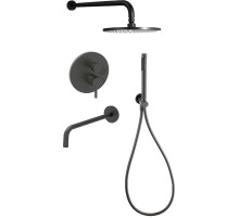 Душевая система Paffoni Light KITLIG019NO139 Черная матовая