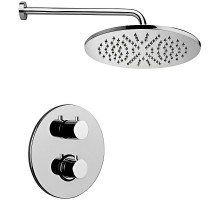 Душевая система Paffoni Light KITLIQ013CR с термостатом Хром