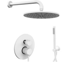 Душевая система Paffoni Light KITLIG018BOKING Белая матовая