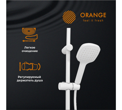 Душевая система Orange O-Shower OW04w Белый глянец