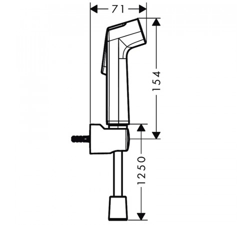 Гигиенический душ Hansgrohe 29234000 Хром