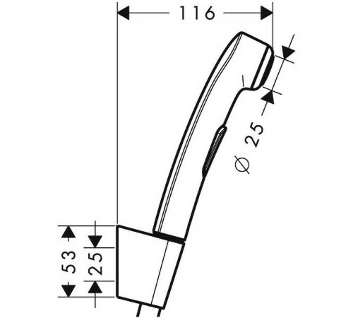 Гигиенический душ Hansgrohe 96907000 Хром