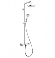 Душевая система Hansgrohe Croma Select S 27351400 с термостатом Хром Белая