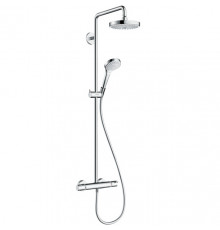 Душевая система Hansgrohe Croma Select S 27253400 с термостатом Хром Белая