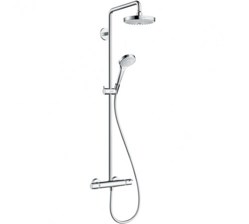 Душевая система Hansgrohe Croma Select S 27253400 с термостатом Хром Белая