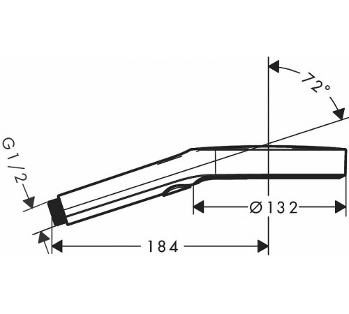 Ручной душ Hansgrohe Rainfinity 26865000 Хром