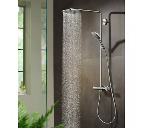 Душевая система Hansgrohe Raindance Select S 27633990 с термостатом Полированное золото