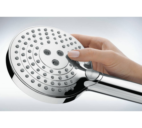 Душевая система Hansgrohe Raindance Select S Showerpipe 27633670 с термостатом Черная матовая