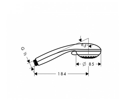 Ручной душ Hansgrohe Crometta 28585000 Хром