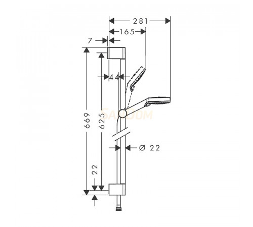 Душевой гарнитур Hansgrohe Crometta 26532400 Хром