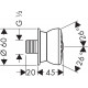 Боковая форсунка Hansgrohe Bodyvette 28467000 Хром